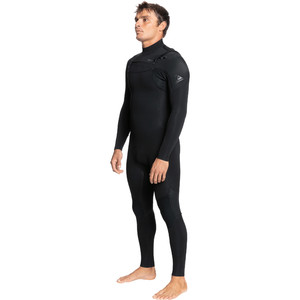2022 Quiksilver Hombres Everyday Sessions 3/2mm Chest Zip Gbs Neopreno EQYW103122 - Black